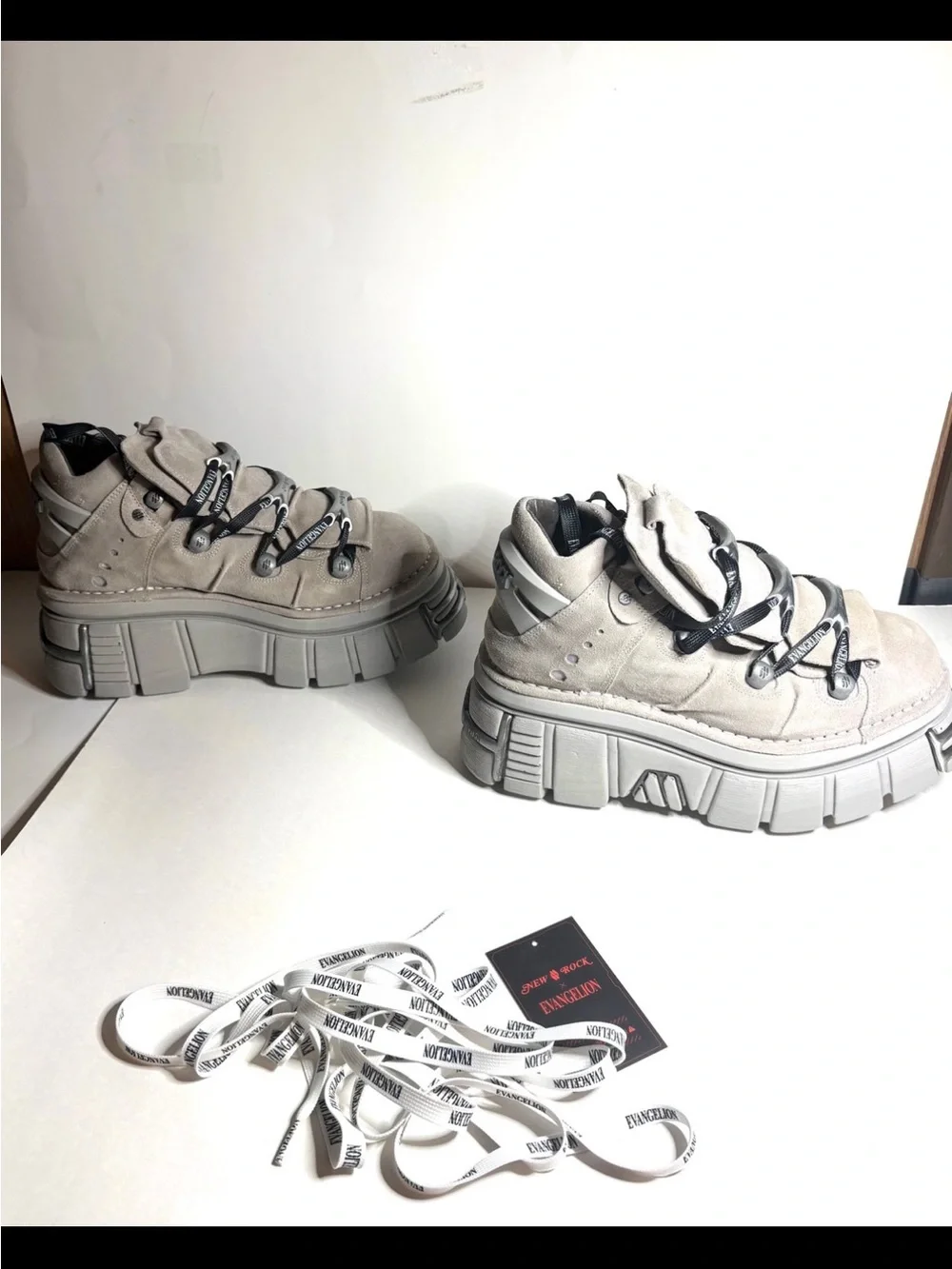 New Rock shoes x Evangelion Kaworu shoes